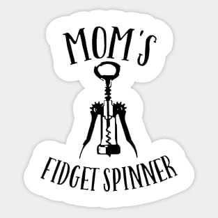 Moms Fidget Spinner Drink T Shirts Sticker